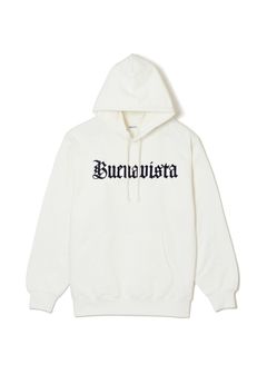 BV gothic logo hoodie (WHITE) / ゴシック ロゴ スウェット パーカー