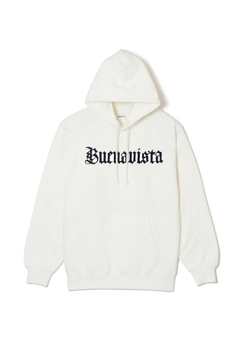 BV gothic logo hoodie (WHITE) / ゴシック ロゴ スウェット パーカー