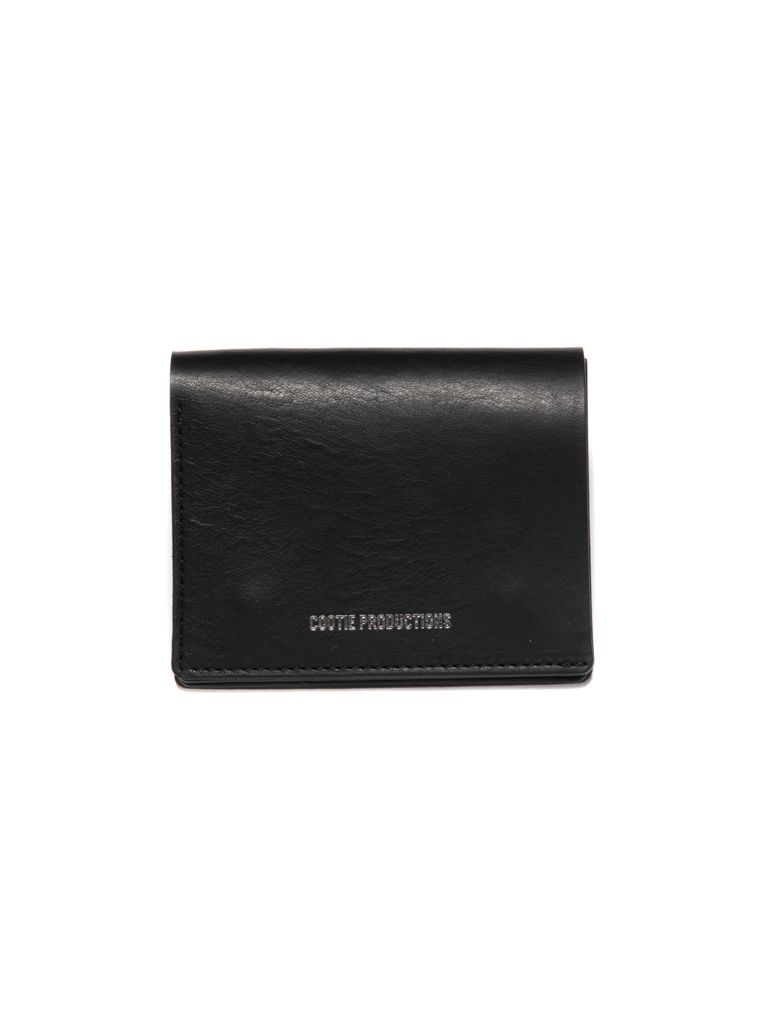 COOTIE PRODUCTIONS - LEATHER COMPACT PURSE (BLACK) / レザー 