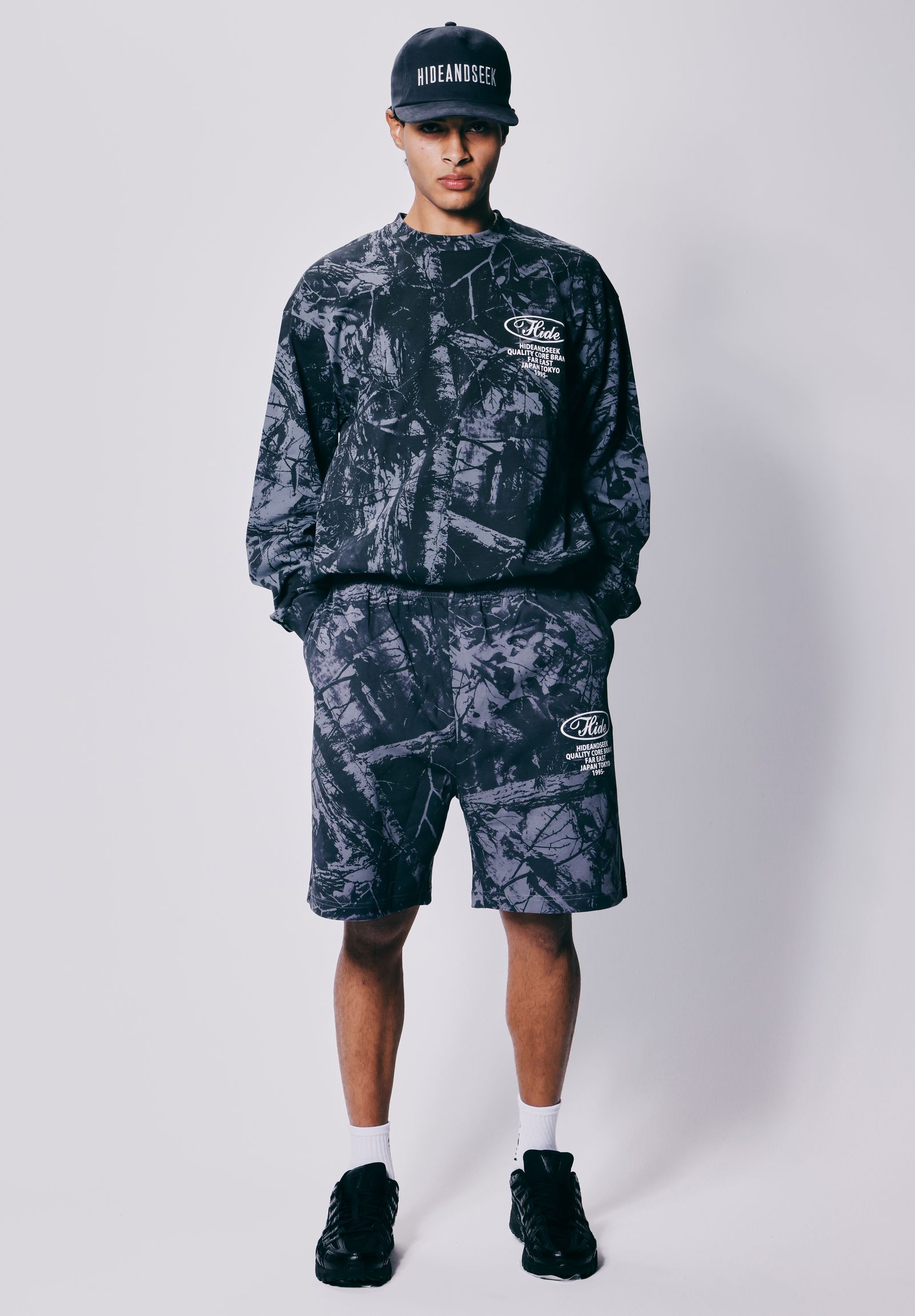 Logo Trucker CAP (BLACK) / ロゴ刺繍 ベースボール キャップ