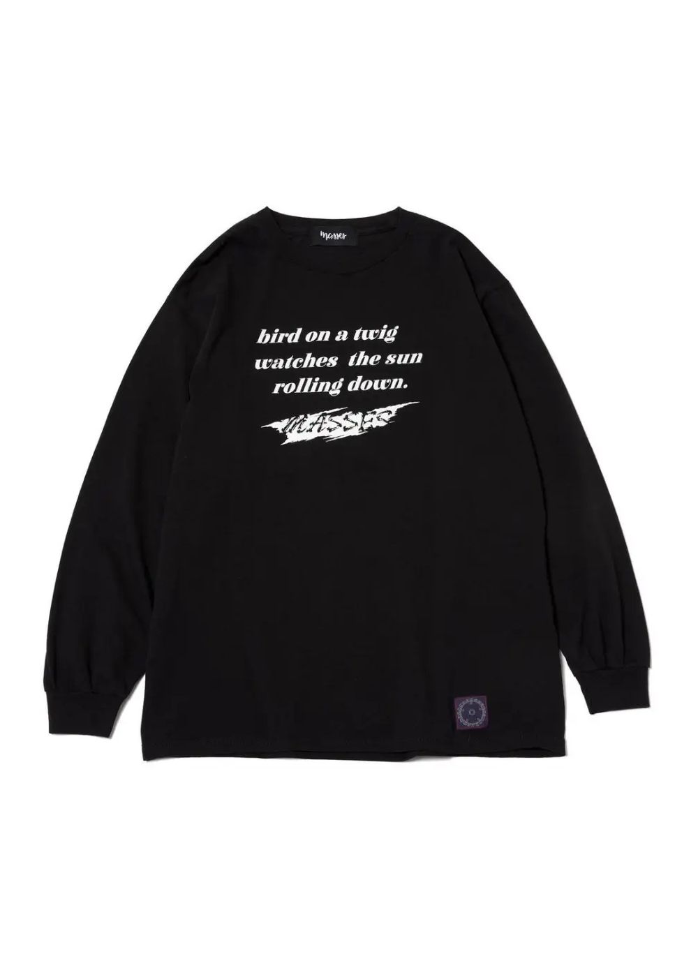 PRINT L/S TEE (×MASSES) (BLACK) / マシス コラボレーション プリントロンT