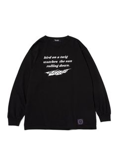 PRINT L/S TEE (×MASSES) (BLACK) / マシス コラボレーション プリントロンT