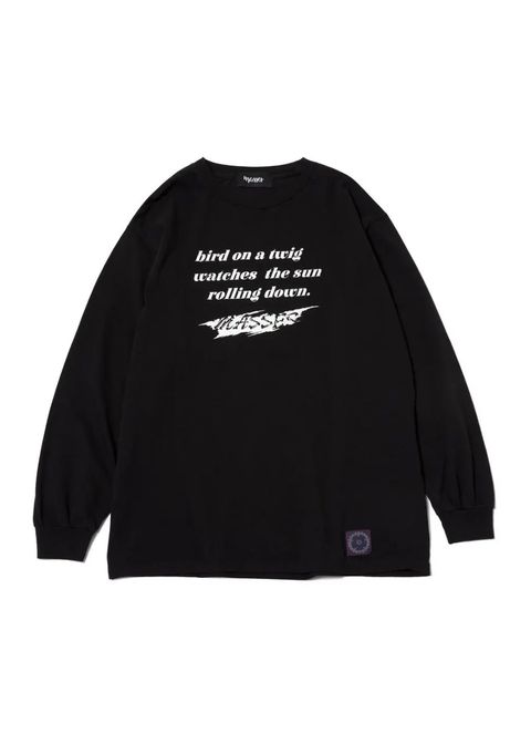 PRINT L/S TEE (×MASSES) (BLACK) / マシス コラボレーション プリントロンT