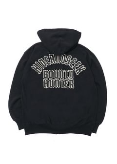 HS×BH ZIP HOODED SWEAT SHIRT (BLACK) / バウンティーハンター コラボ スウェット ジップパーカー