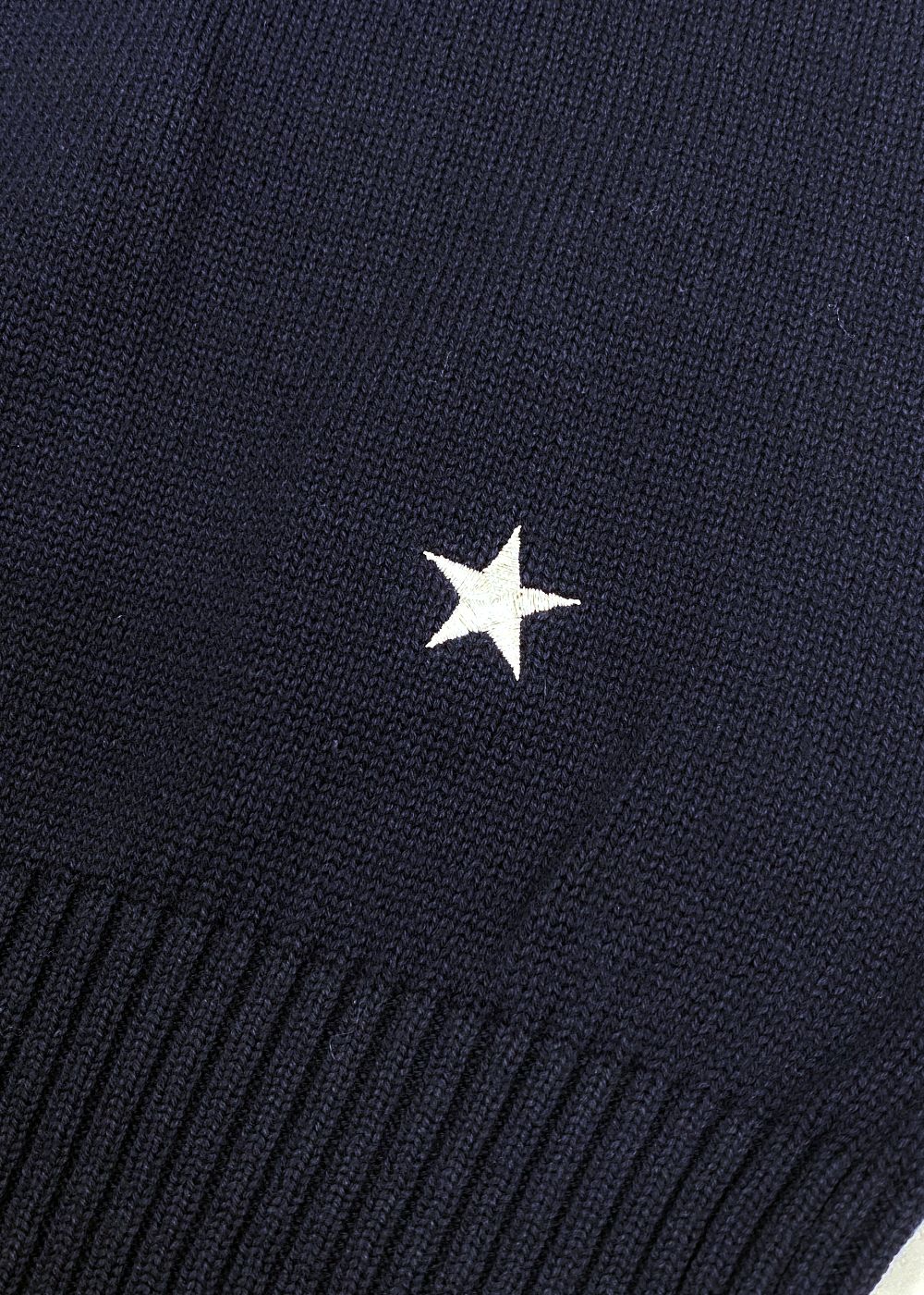 【ラスト1点】COTTON KNIT SWEATER (NAVY) / コットン ニット セーター