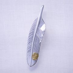 Feather LL with Gold Point L (Right) (SILVER) / 24金Lポイント特大フェザートップ (右向き)