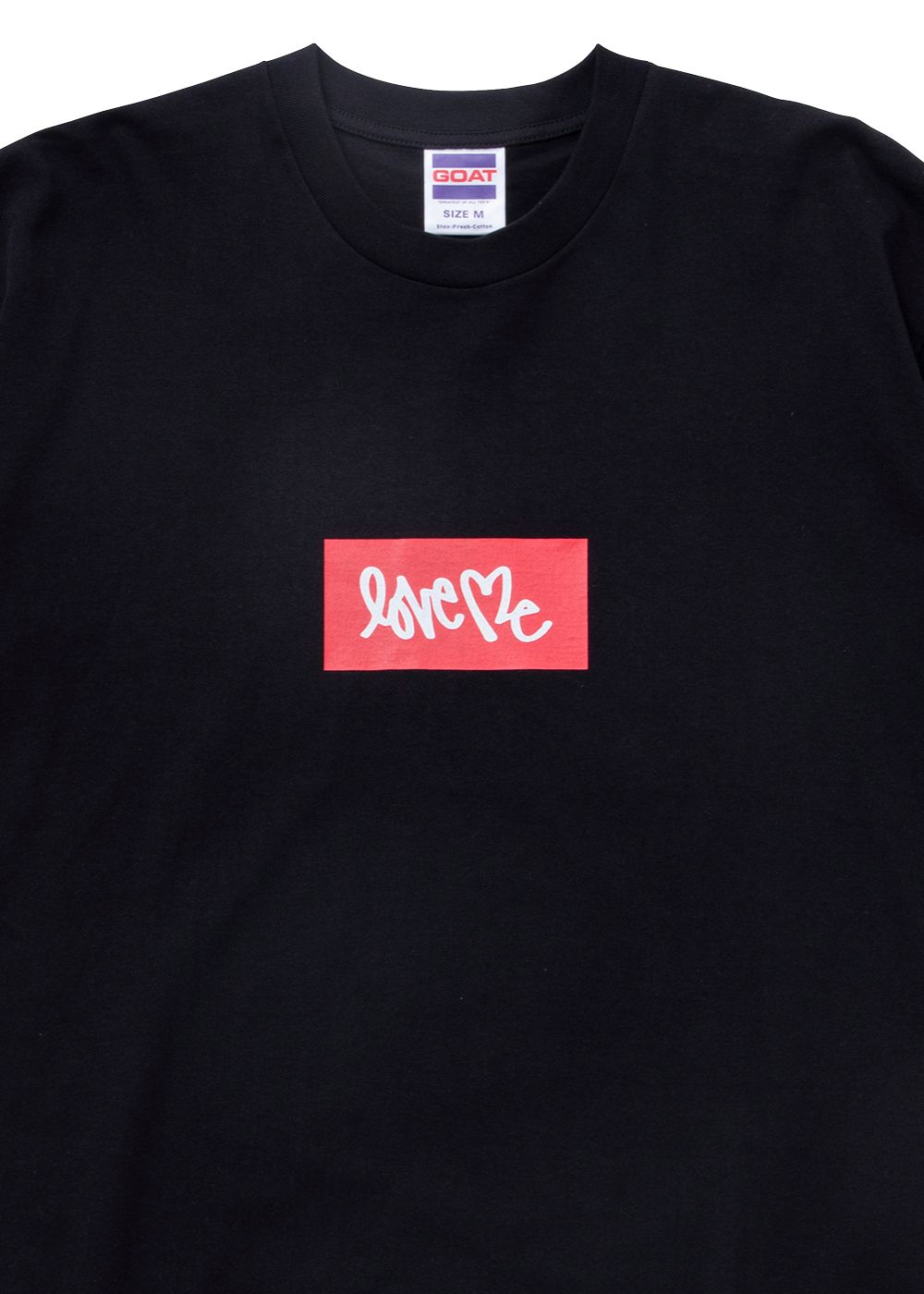 S/S LOVE ME LOGO TEE "HARBOUR" (BLACK) / カーティス・クリグ コラボ Tee