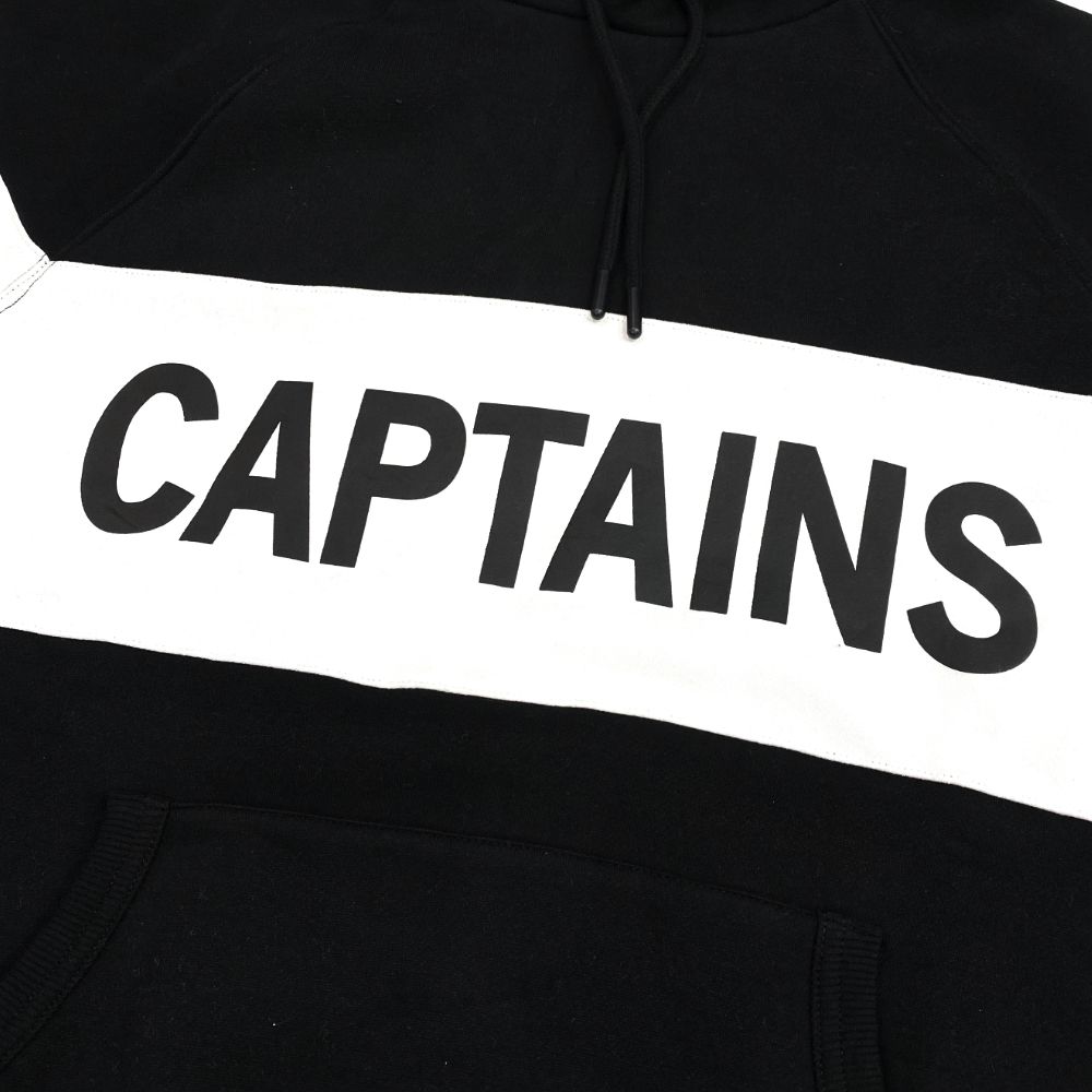 CAPTAINS HELM - TM LOGO SWITCH HOODIE (BLACK×WHITE) / オリジナル