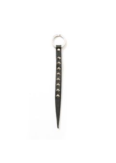 STUDS LEATHER KEY HOLDER (BLACK) / スタッズ レザー キーホルダー