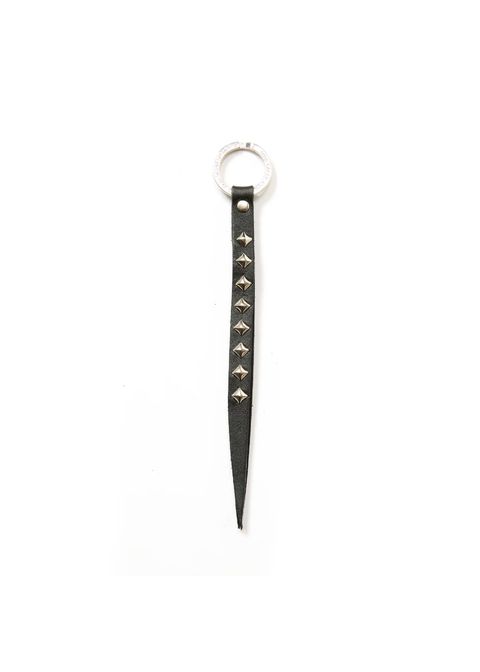 【ラスト1点】STUDS LEATHER KEY HOLDER (BLACK) / スタッズ レザー キーホルダー