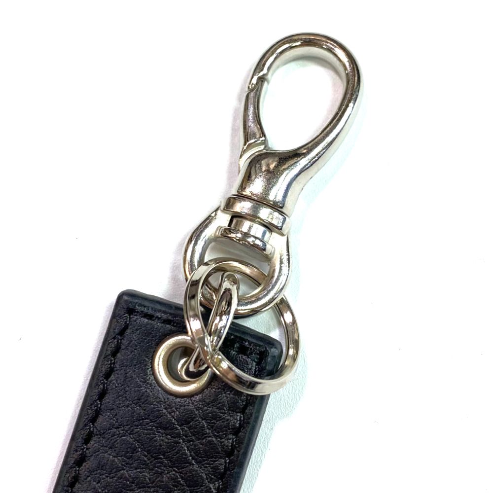 CALEE - STUDS LEATHER ASSORT KEY RING <TYPE 1 > (BLACK A 