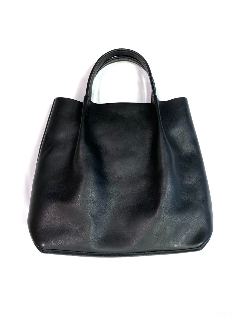 COOTIE PRODUCTIONS - Leather Tote Bag (BLACK) / レザー トート 