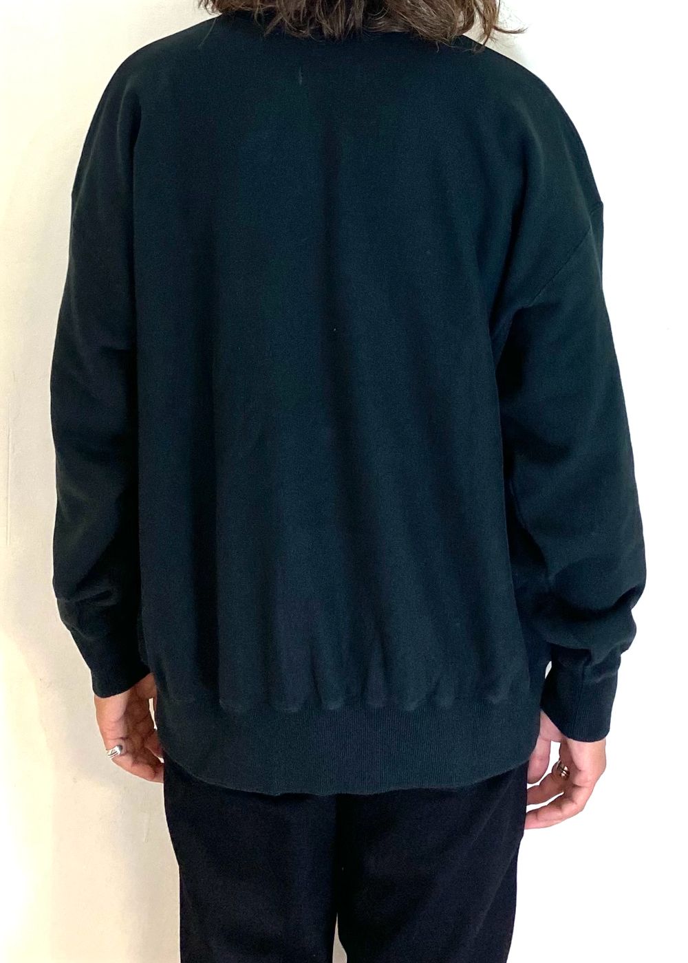 【ラスト1点】R9 RTTW SWEATER (BLACK) / オリジナル クルーネック スウェット