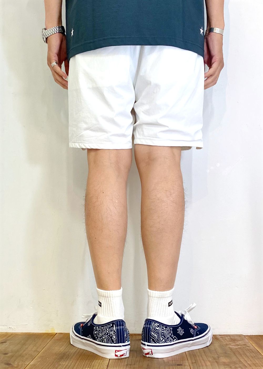 ACTIVE TECH SHORTS (WHITE) / ストレッチ ナイロン ショーツ