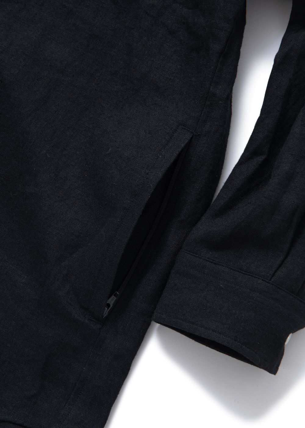【ラスト1点】L/S CHINA BIG SHIRT "SUNG" (BLACK) / ビッグサイズ チャイナシャツジャケット