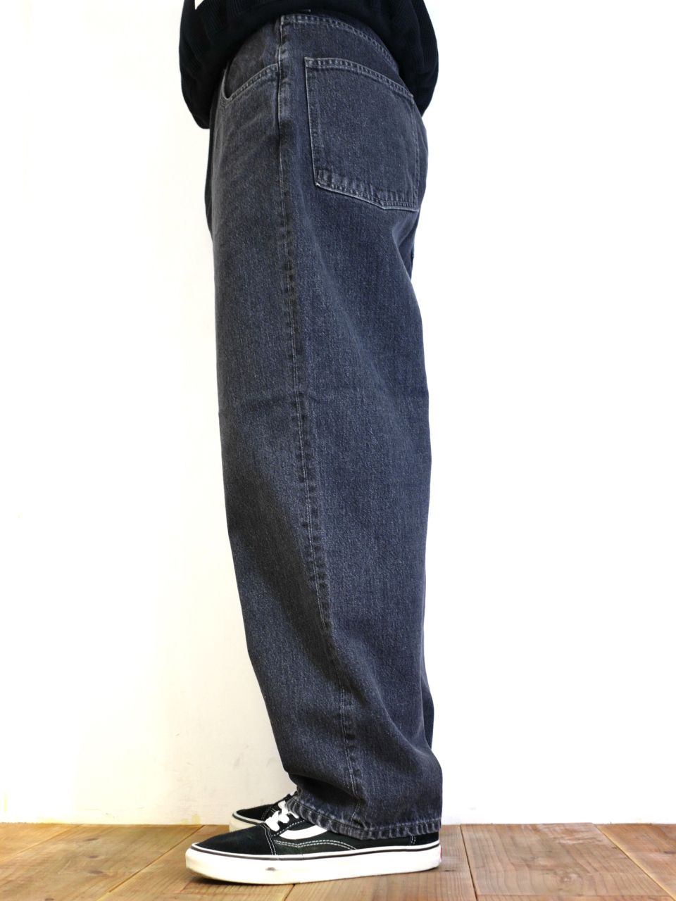 COOTIE PRODUCTIONS - 5 POCKET BAGGY DENIM PANTS (BLACK FADE