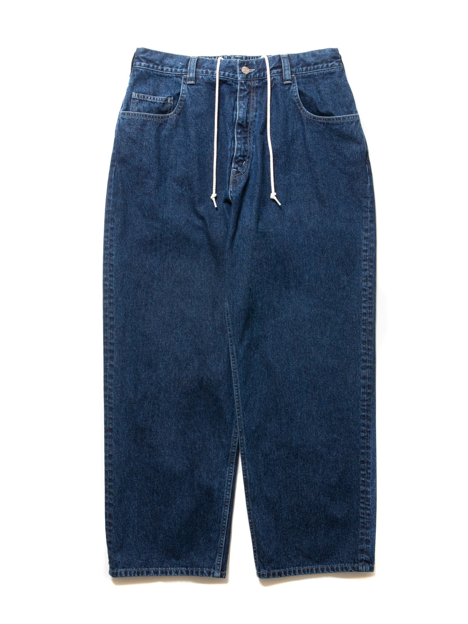 COOTIE PRODUCTIONS - 10.5oz Denim 5 Pocket Easy Baggy Pants (INDIGO FADE) /  バギーデニムパンツ / セットアップ可能 | LOOPHOLE