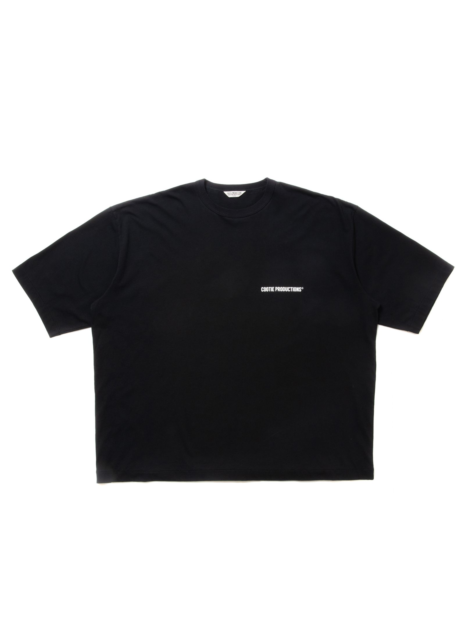 COOTIE PRODUCTIONS - Print Oversized S/S Tee (BLACK) / ロゴ