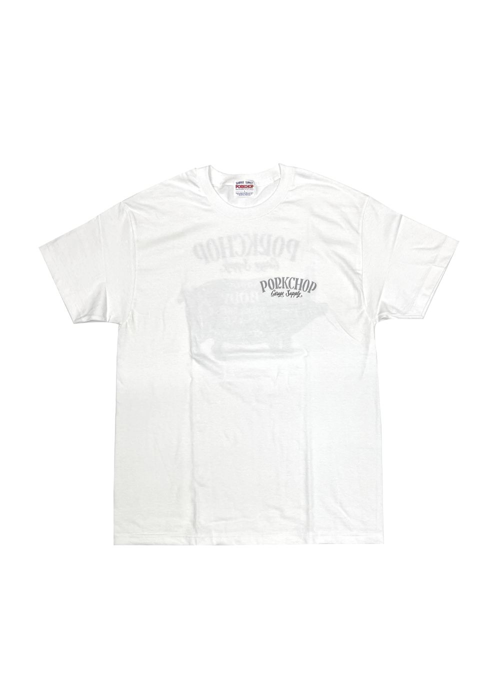 PORK BACK TEE (WHITE) / ポークバック ロゴ Tシャツ