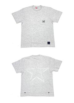 Edge Star Pocket Tee (ASH GRAY) / バックプリント ポケットTシャツ