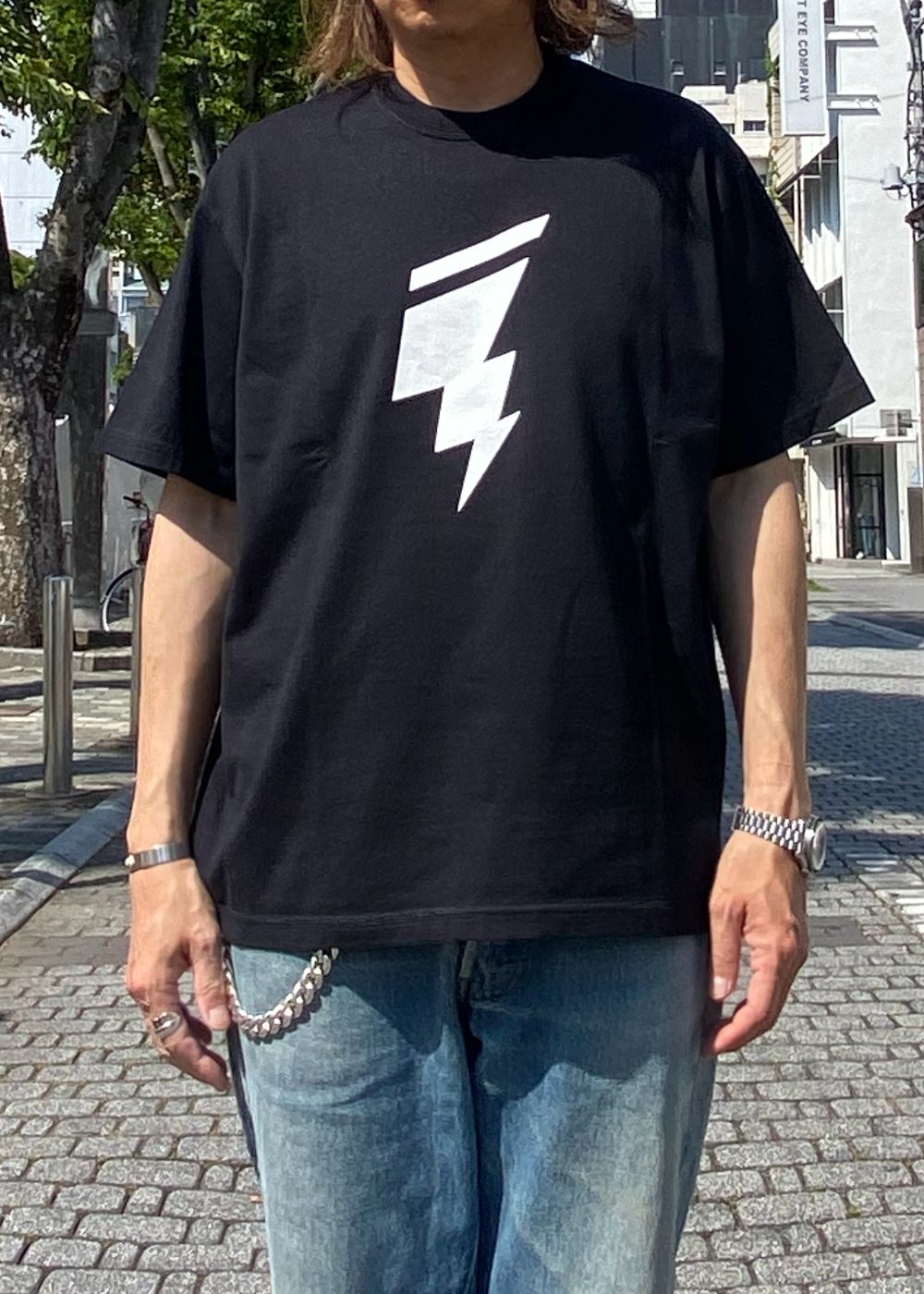 BOLT TEE (BLACK) / アイコン プリント Tシャツ