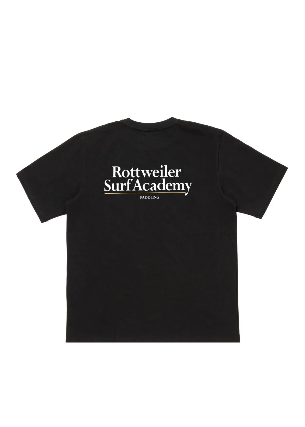 R9 SURF ACADEMY SS TEE (BLACK) /  オリジナル ロゴプリント Tシャツ
