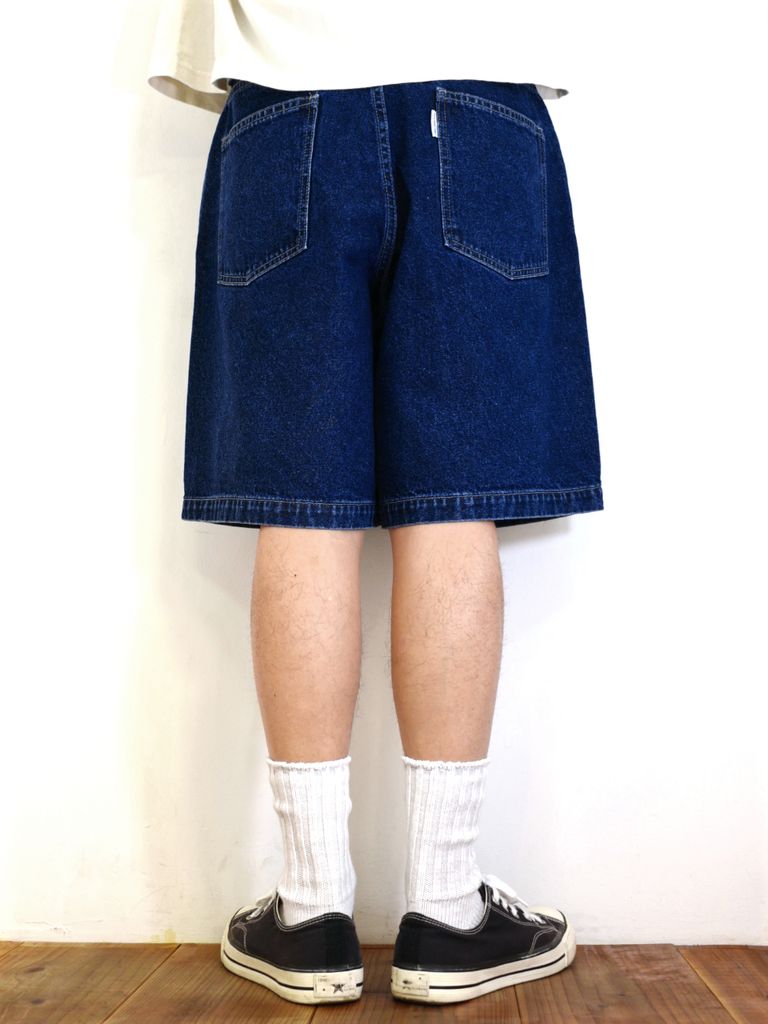 COOTIE PRODUCTIONS - 5 Pocket Denim Baggy Shorts (INDIGO FADE 