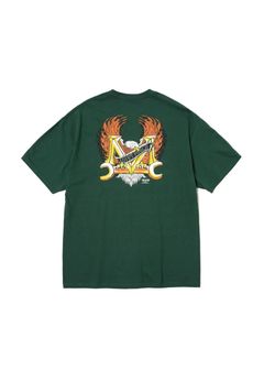 ×MASSES T-SHIRT EAGLE (GREEN) / マシス コラボレーション プリントT