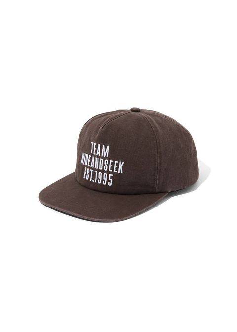 【ラスト1点】1995 OX Baseball CAP (Washed) (BROWN) / ロゴ刺繍 ダッドキャップ