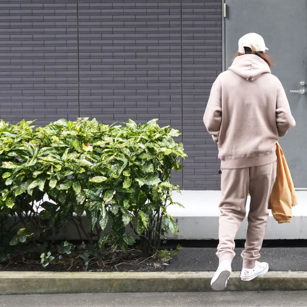 FLEECE JOGGER SWEAT PANTS (KHAKI) / セットアップ ジョガー スウェット パンツ / セットアップ可能