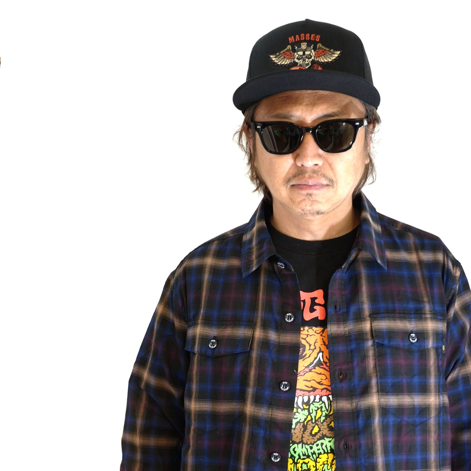 PORKCHOP GARAGE SUPPLY - MESH CAP EAGLE P (×MASSES) (BLACK PORKCHOP GARAGE SUPPLY - MESH CAP EAGLE P (×MASSES) (BLACK