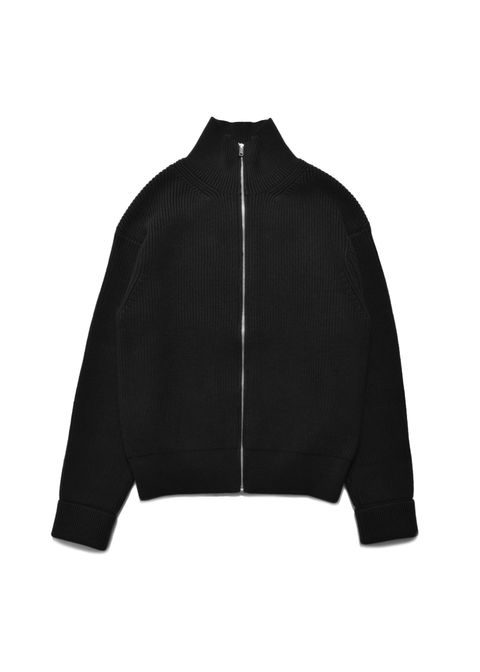 Heavyweight Trucker Knit Blouson (BLK) /  ドライバーズ ニットブルゾン