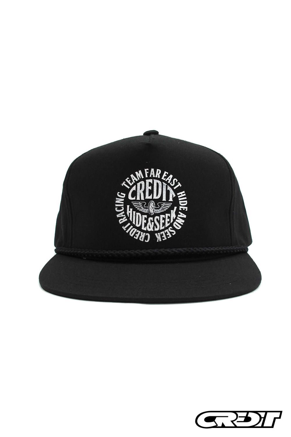 × CREDIT WORK CAP (BLACK) / クレジット コラボキャップ