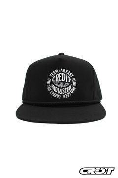 × CREDIT WORK CAP (BLACK) / クレジット コラボキャップ