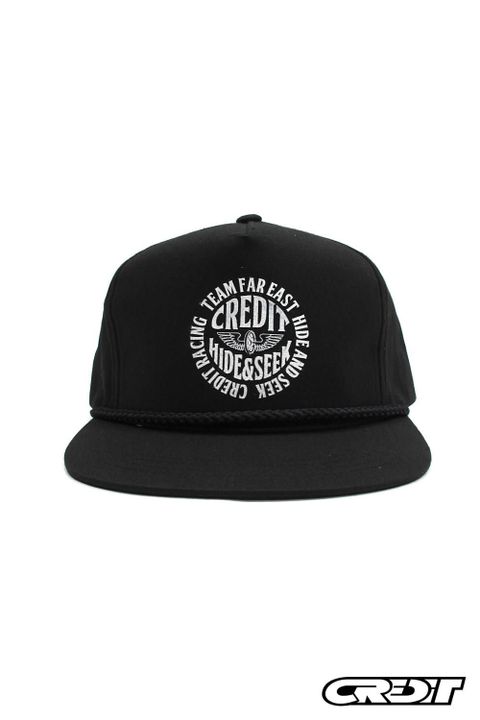 × CREDIT WORK CAP (BLACK) / クレジット コラボキャップ