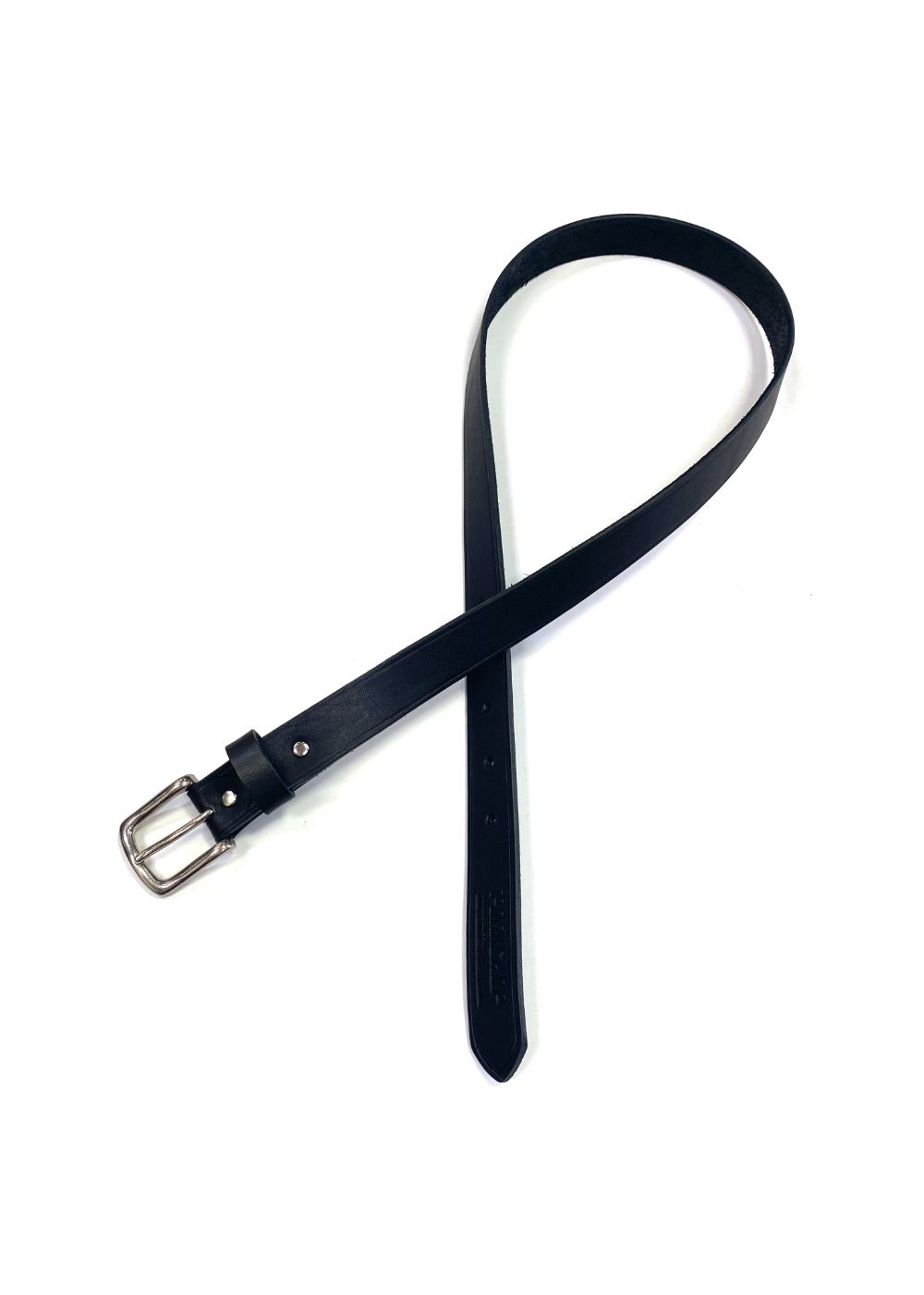 LEATER BELT (BLACK) / レザー ナロー ベルト