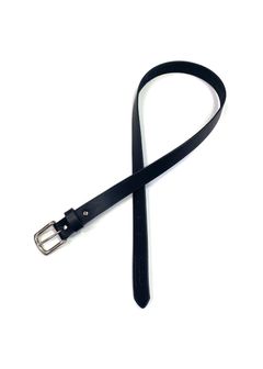 LEATER BELT (BLACK) / レザー ナロー ベルト