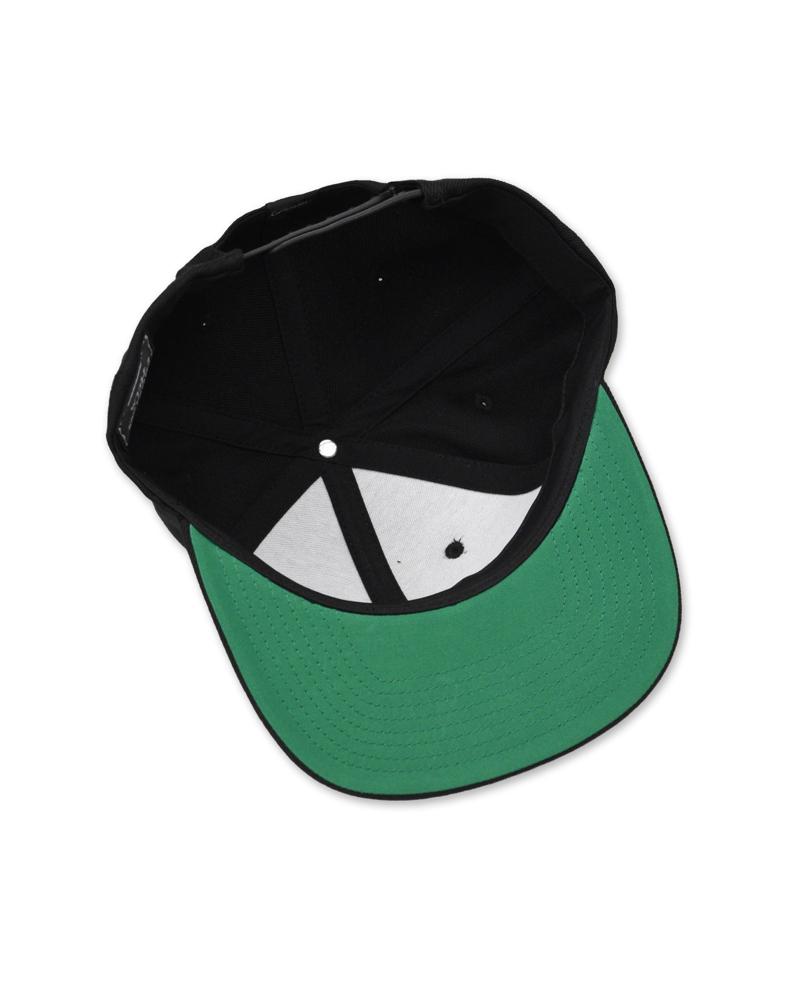 LOGO SNAP BACK CAP (BLACK) / ロゴ刺繍 ベースボール キャップ