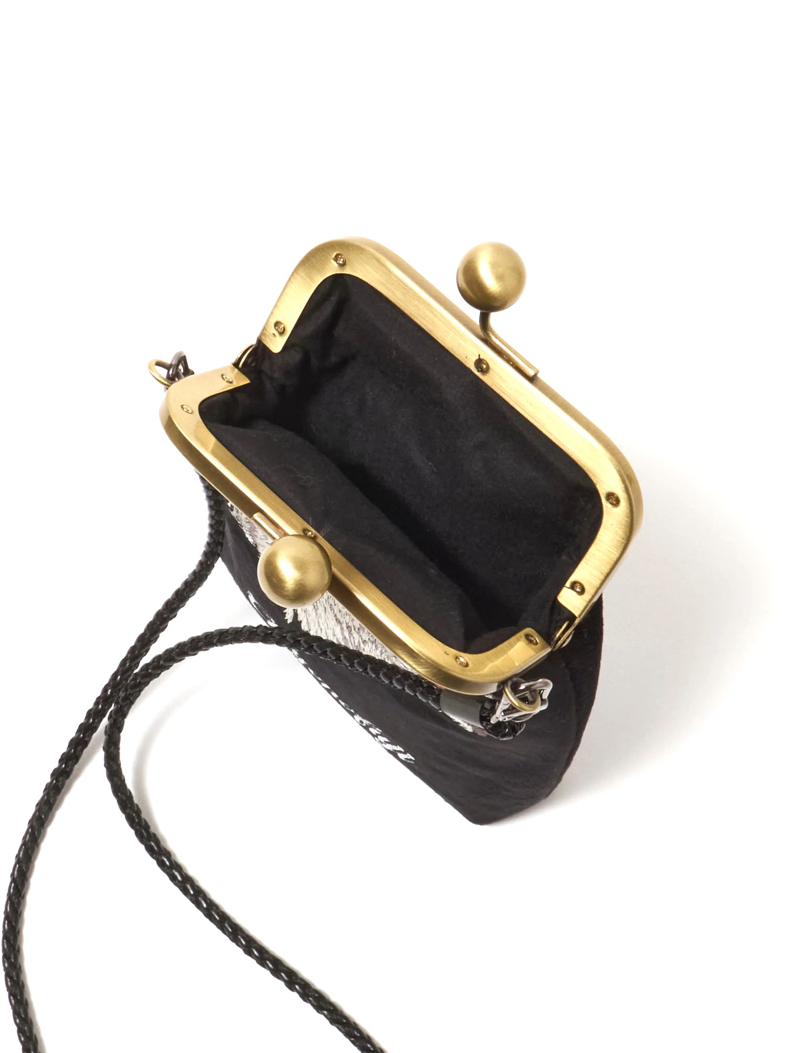 【千代の富士×BUENA VISTA】がま口 pochette ウルフ (BLACK) / ×千代の富士 コラボ がま口 ポーチ