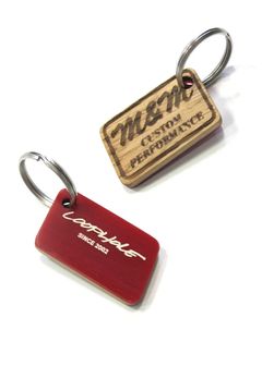 LOOPHOLE 20th ANNIVERSARY WOOD KEY RING (RED) / ループホール20周年記念 キーホルダー