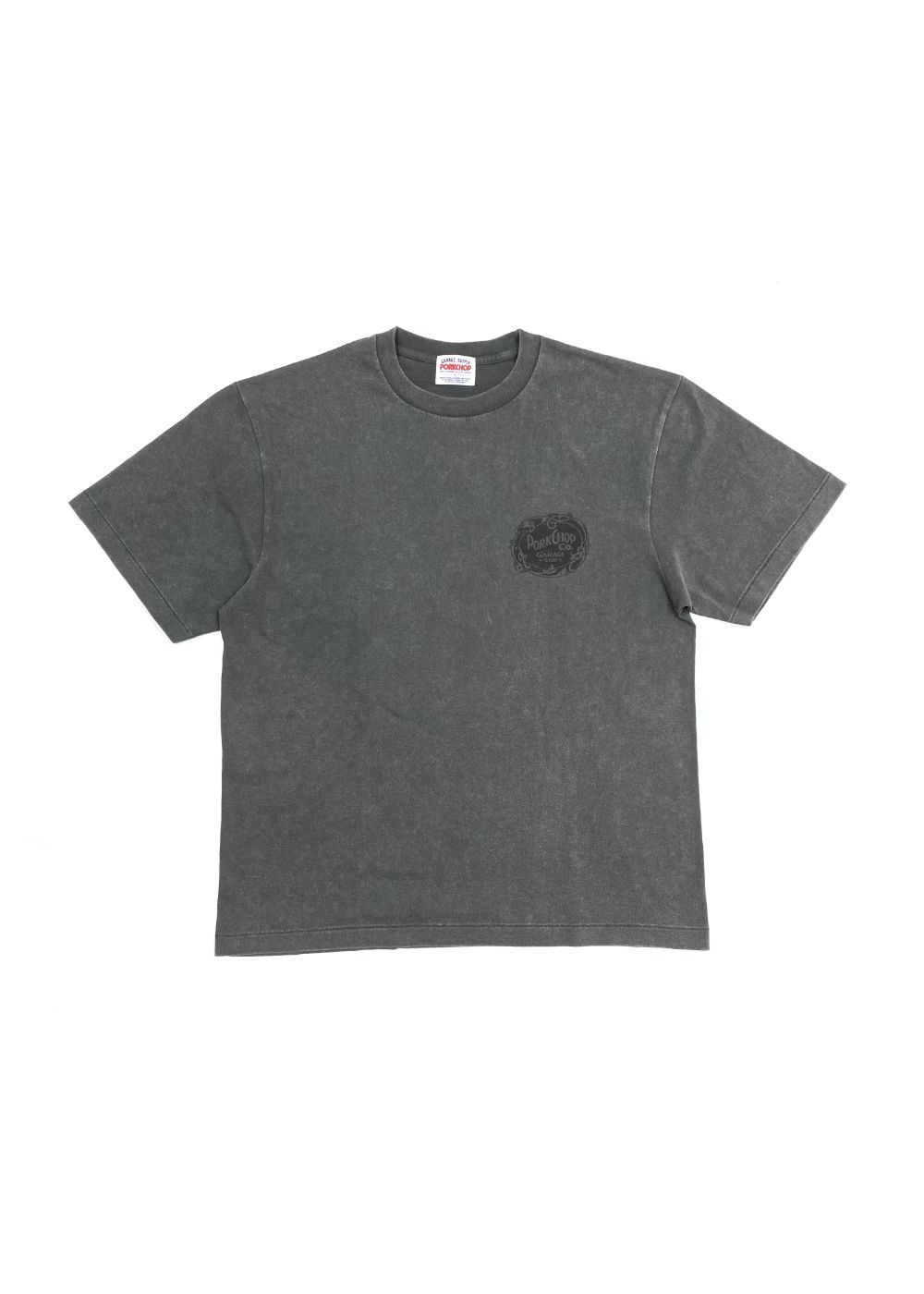 F LEAF LOGO TEE (FADE GRAY) / リーフ ロゴ Tシャツ