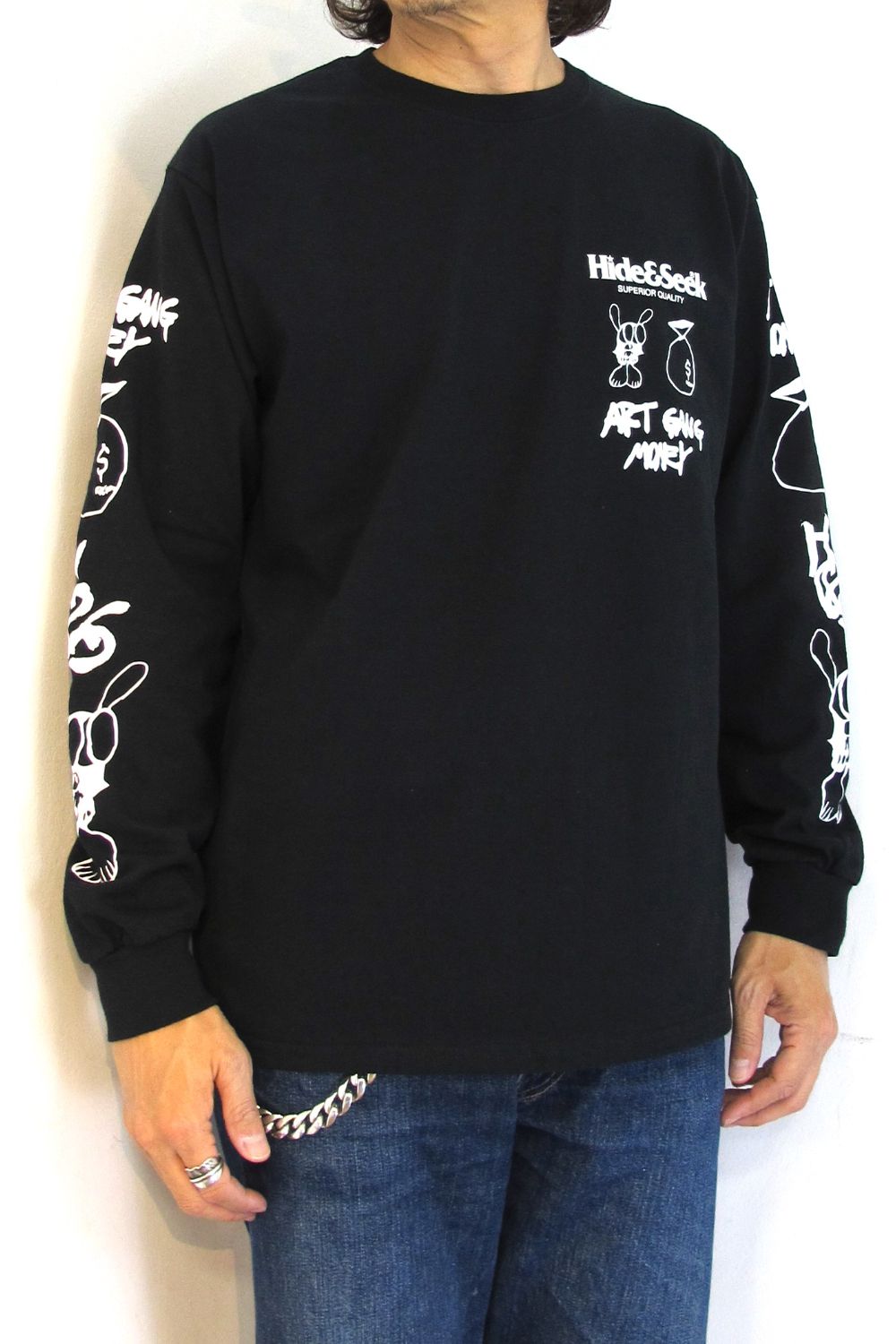 × SKOLOCT L/S Tee-1 (BLACK) / スコロクト コラボロンT