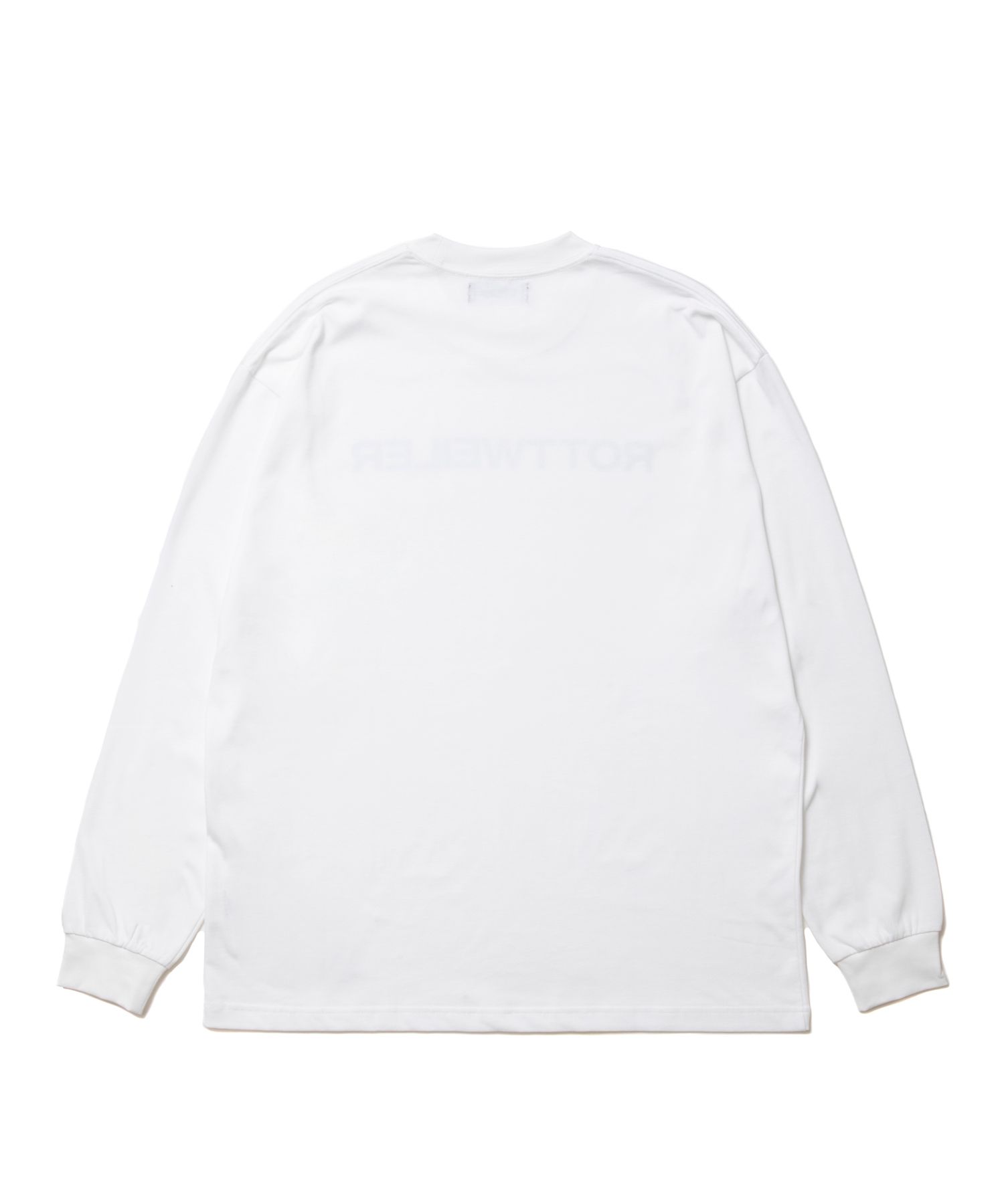 R9 LOGO LS TEE (WHITE) /  オリジナル Tシャツ