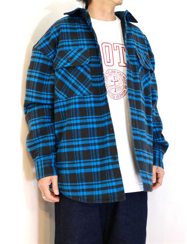 新品Error Fit Nel Check 眠たく Quilting CPOJacket