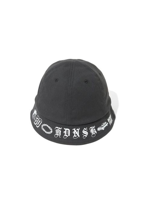 Metro Hat (CHARCOAL GRAY) / ロゴ プリント メトロ ハット