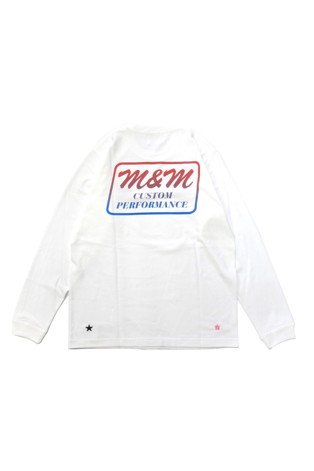 M&M CUSTOM PERFORMANCE - PRINT L/S TEE (WHITE) / ×TAMAGAWA DINER コラボロンT |  LOOPHOLE