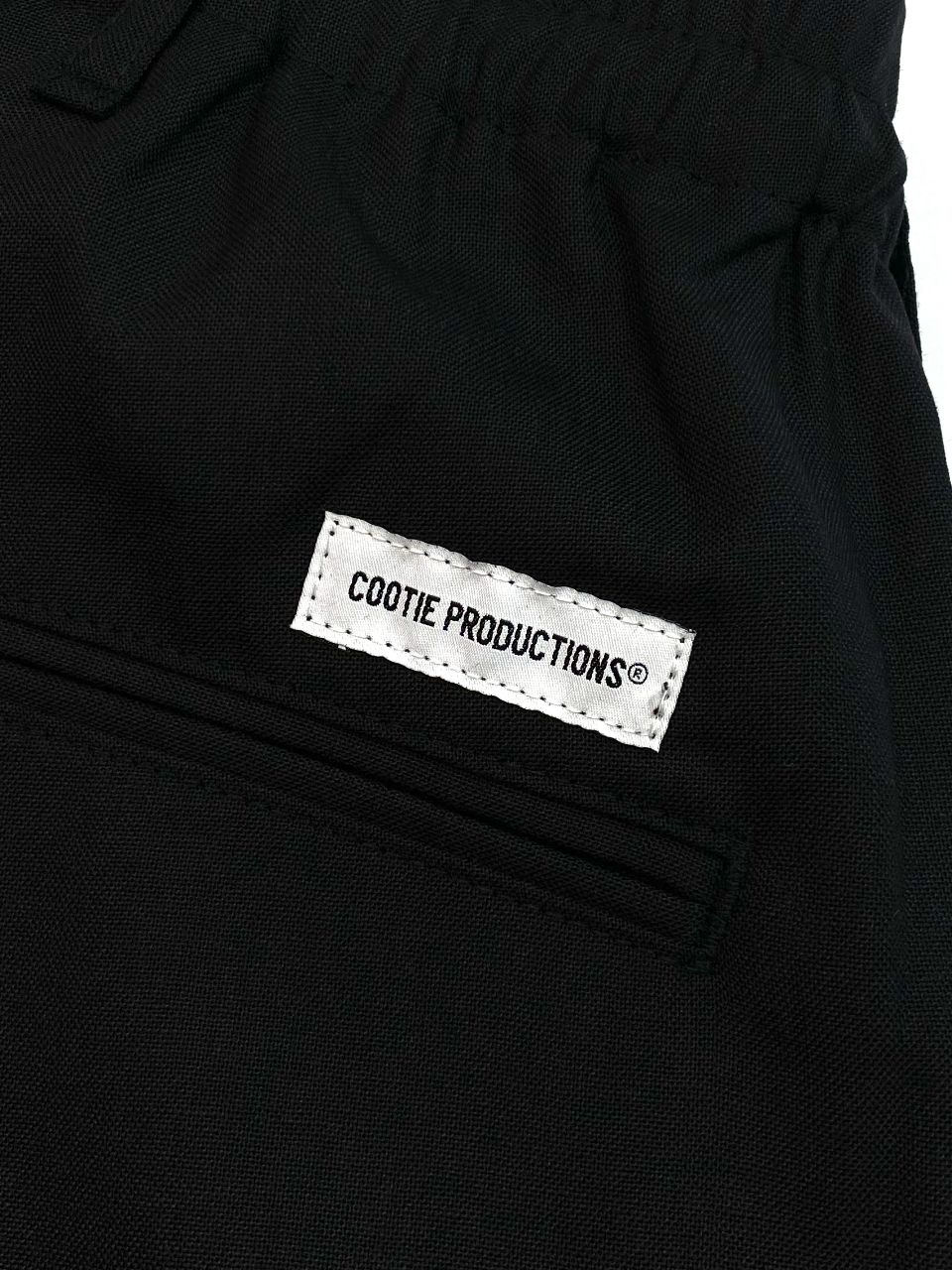 COOTIE PRODUCTIONS - T/W 2 Tuck Easy Pants (BLACK) / ポリウール 