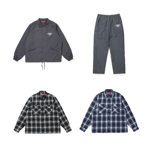 HIDE AND SEEK 新作販売告知 / 着回し抜群ナイロンセットアップや定番オンブレシャツが入荷。