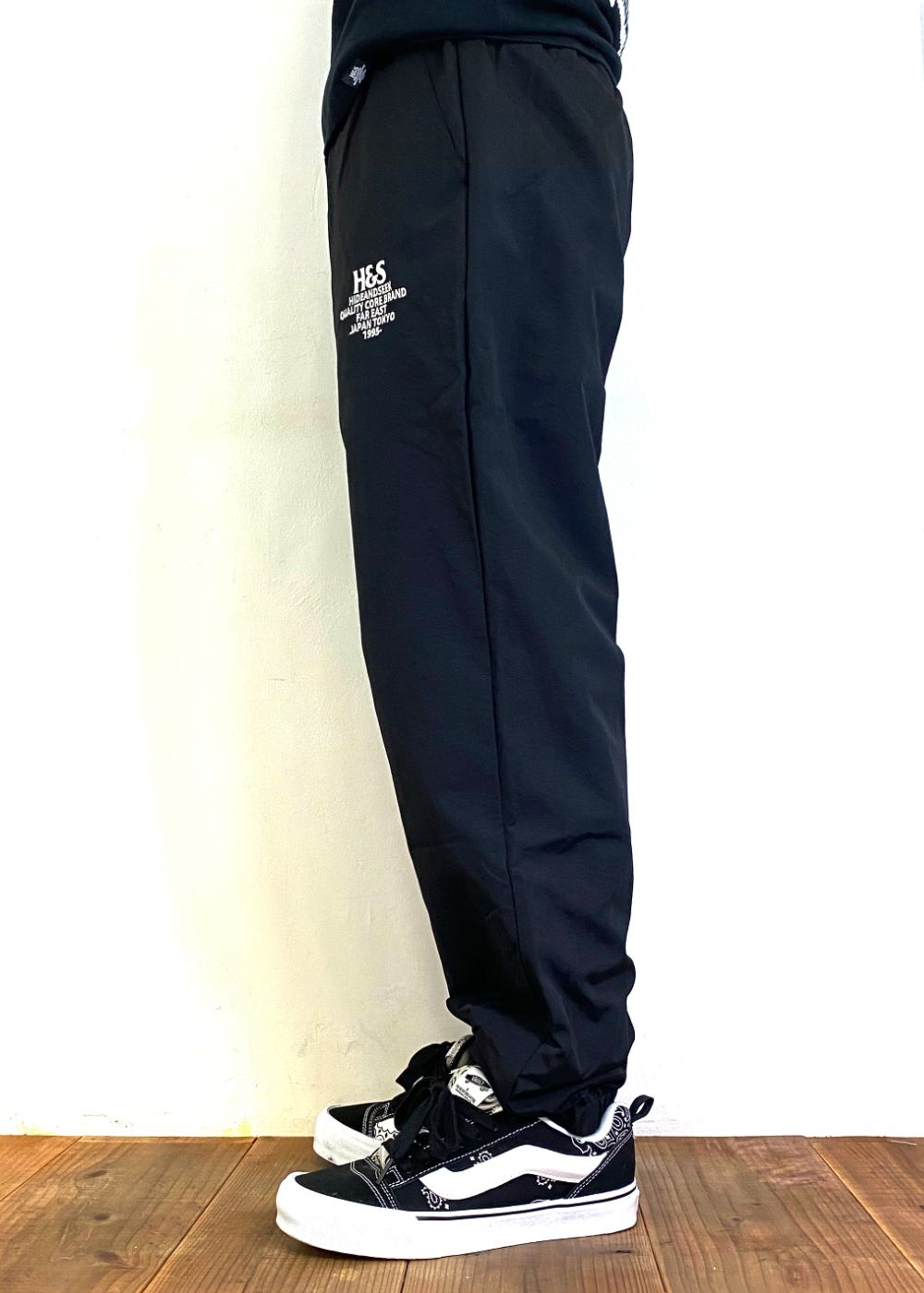 Track Pant (BLACK) / ナイロン トラックパンツ / セットアップ可能