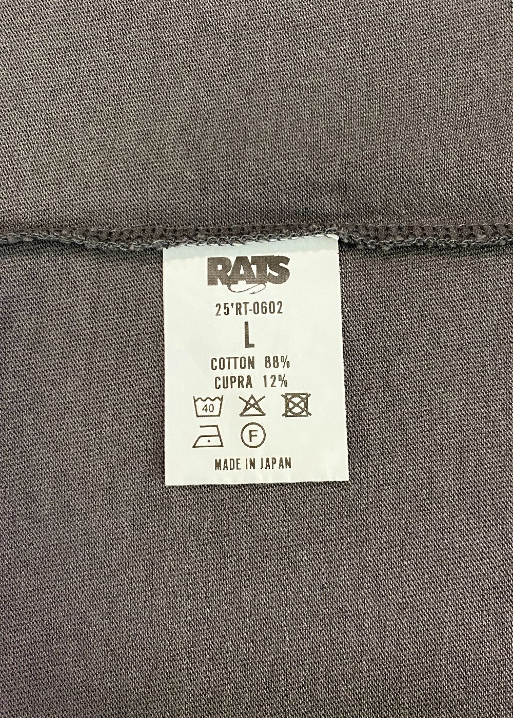 CIRCLE POCKET TEE BACK PRINT (CHARCOAL) / サークルロゴ ポケット Tシャツ